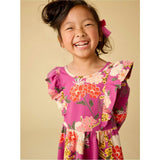 Ruffle Shoulder Ballet Dress, Purple