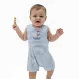 Bubbly Sailboat Stripe - Sleeveless Jon Jon