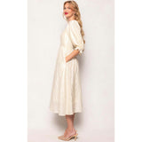Tindra Dress in Cream Sequin