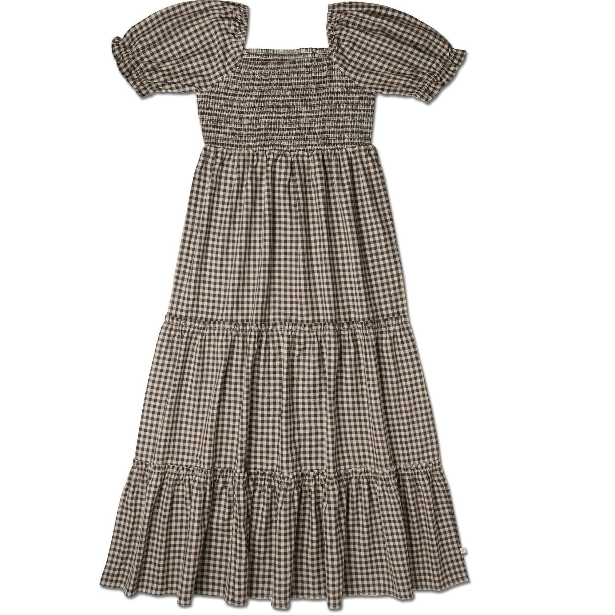 Organic Smocked Tiered Dress