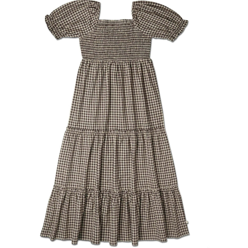 Organic Smocked Tiered Dress