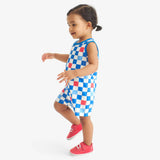 Clearance baby tank shortie in checkerboard