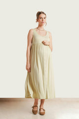 Women's Maternity Ribbed Modal Henley Dress