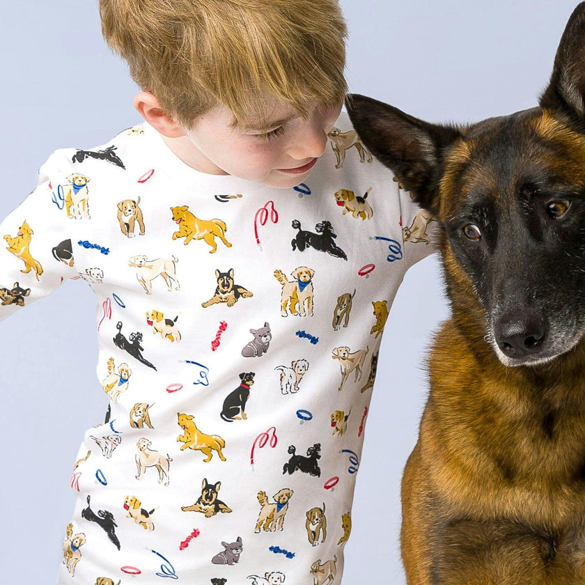 The Organic Long Sleeve Pajama Set [Dog Days]