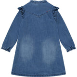 Ruffle Collar Denim Dress