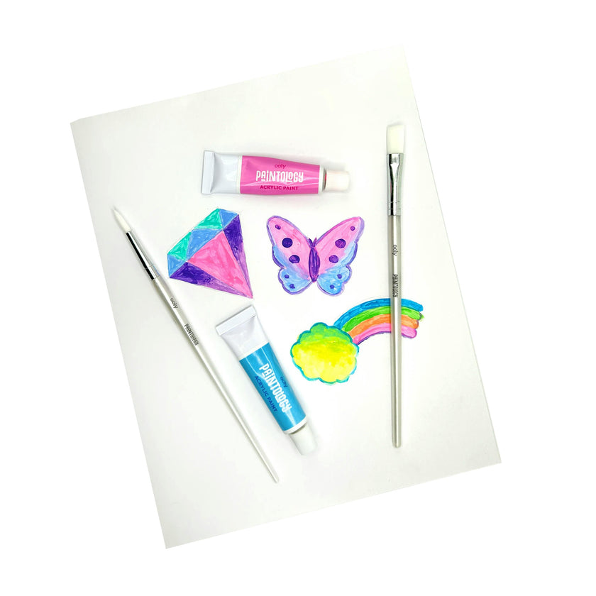 Paintology Acrylic Paints Set - Pastel Colors - Set of 12