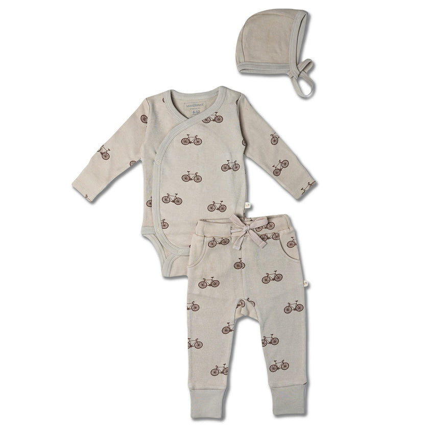 Organic Kimono Onesie & Pants Set