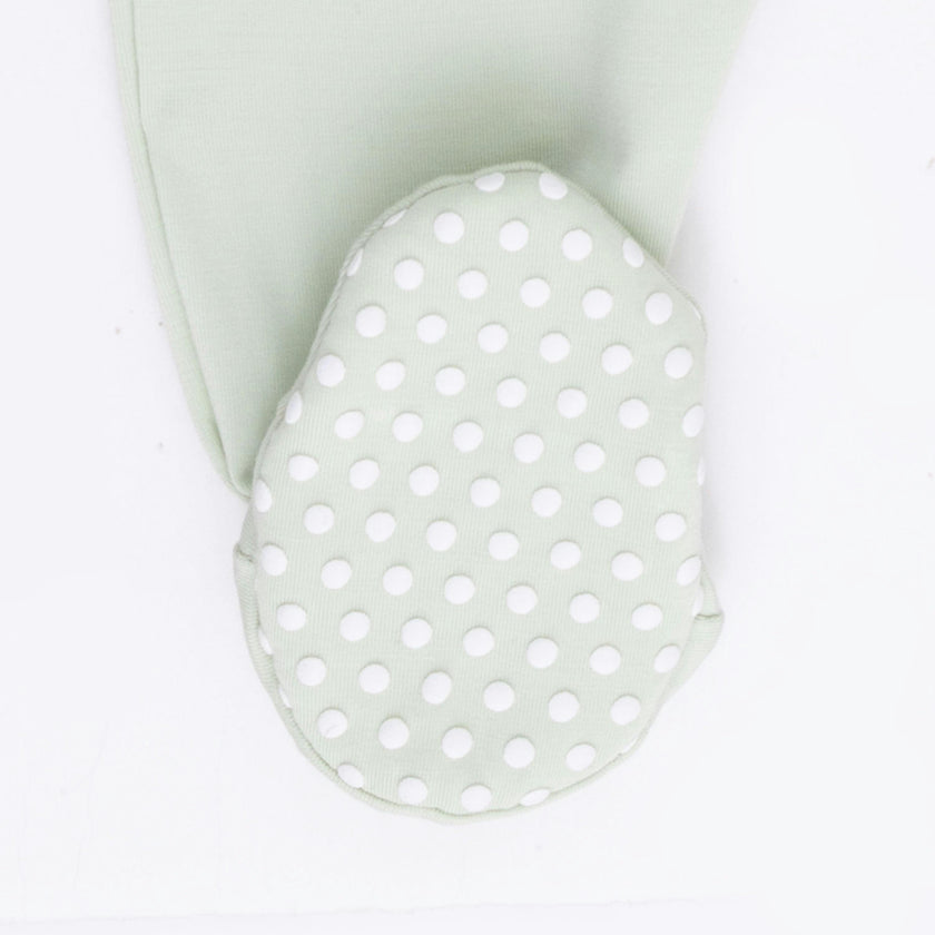 Solid Bok Choy - 2 Way Zipper Footie
