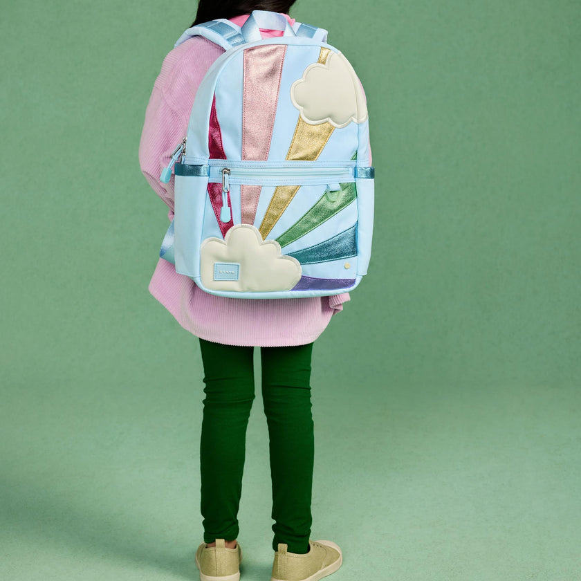 Kane Mini Backpack, Rainbow Cloud