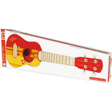 Kids Wooden 21" Toy Ukulele in Red & Yellow
