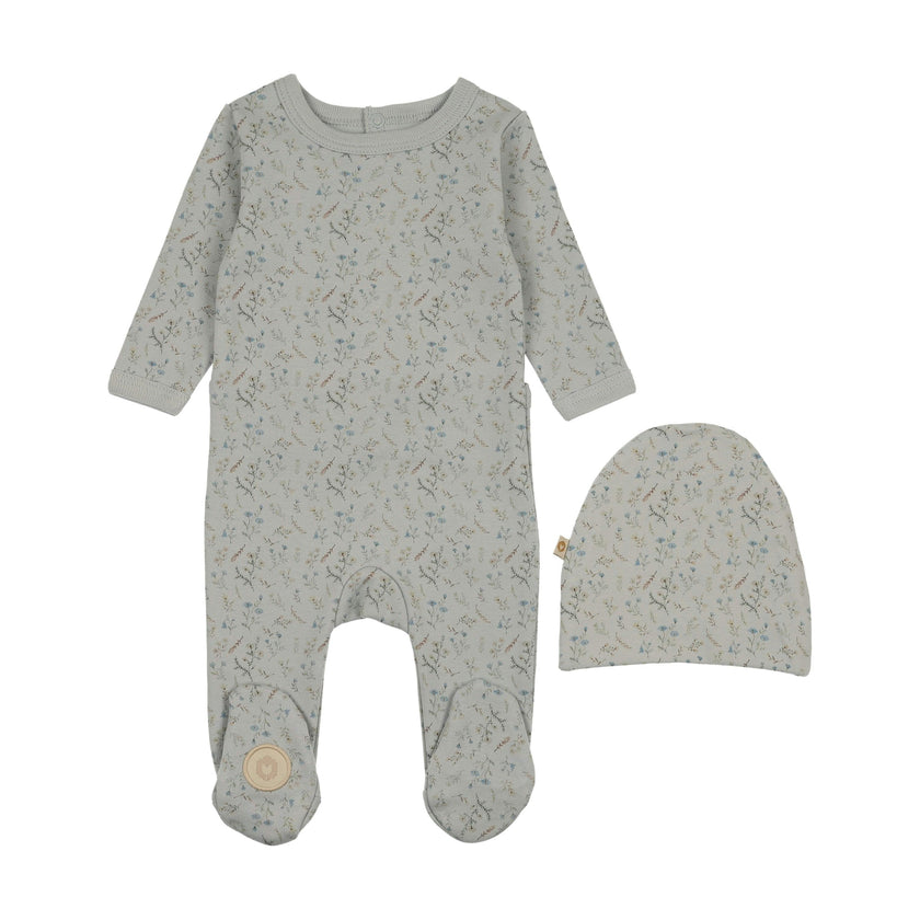 Botanical Boys Footie & Hat Set