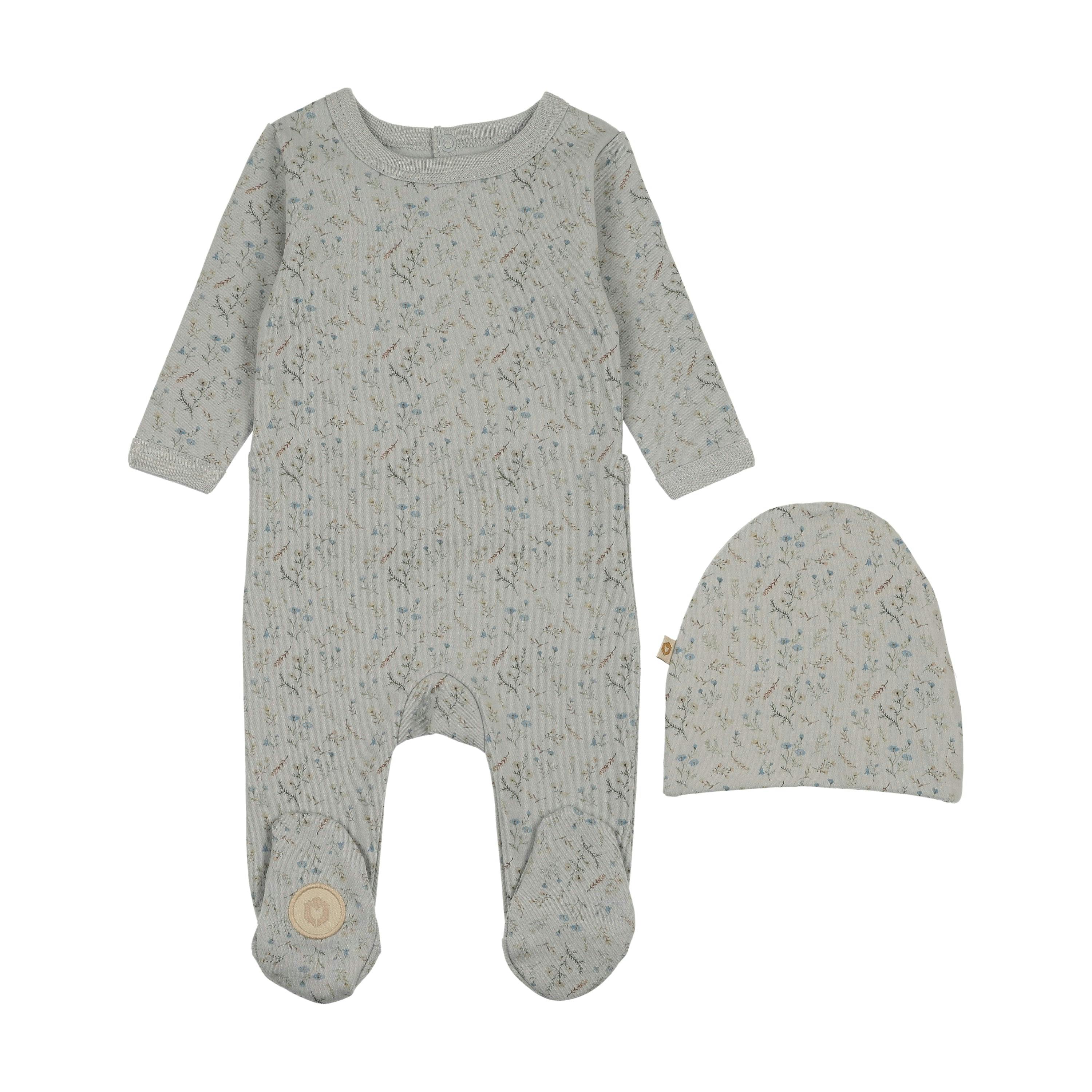 Botanical Boys Footie & Hat Set