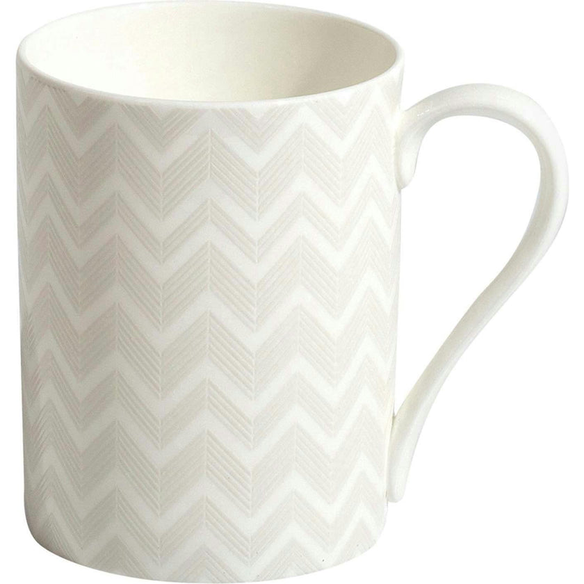 Mug Cup Zig Zag In Luxury Box White Diam. 2.5"
