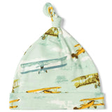 Vintage Planes Organic Cotton Knotted Beanie Hat