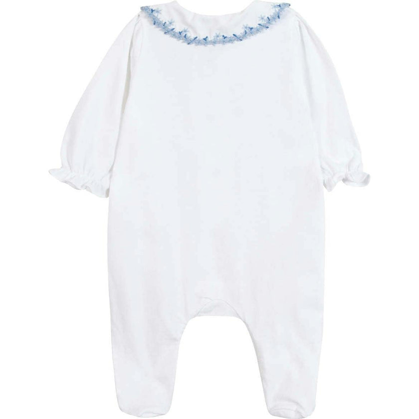 TARTINE ET CHOCOLAT Blue Fleur Embroidered Pyjama