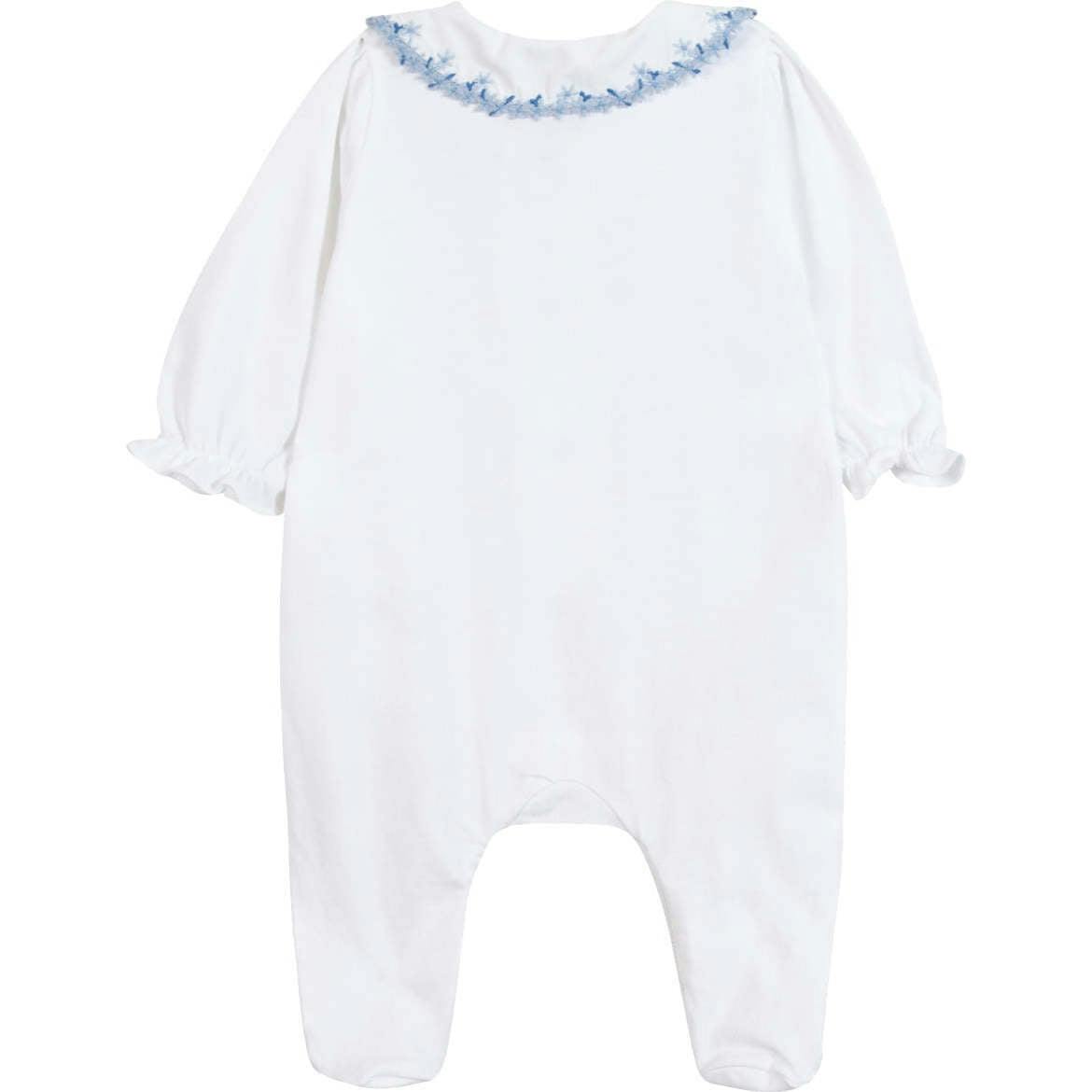 TARTINE ET CHOCOLAT Blue Fleur Embroidered Pyjama