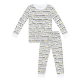 Christmas Trains Two Piece Kids Pajamas