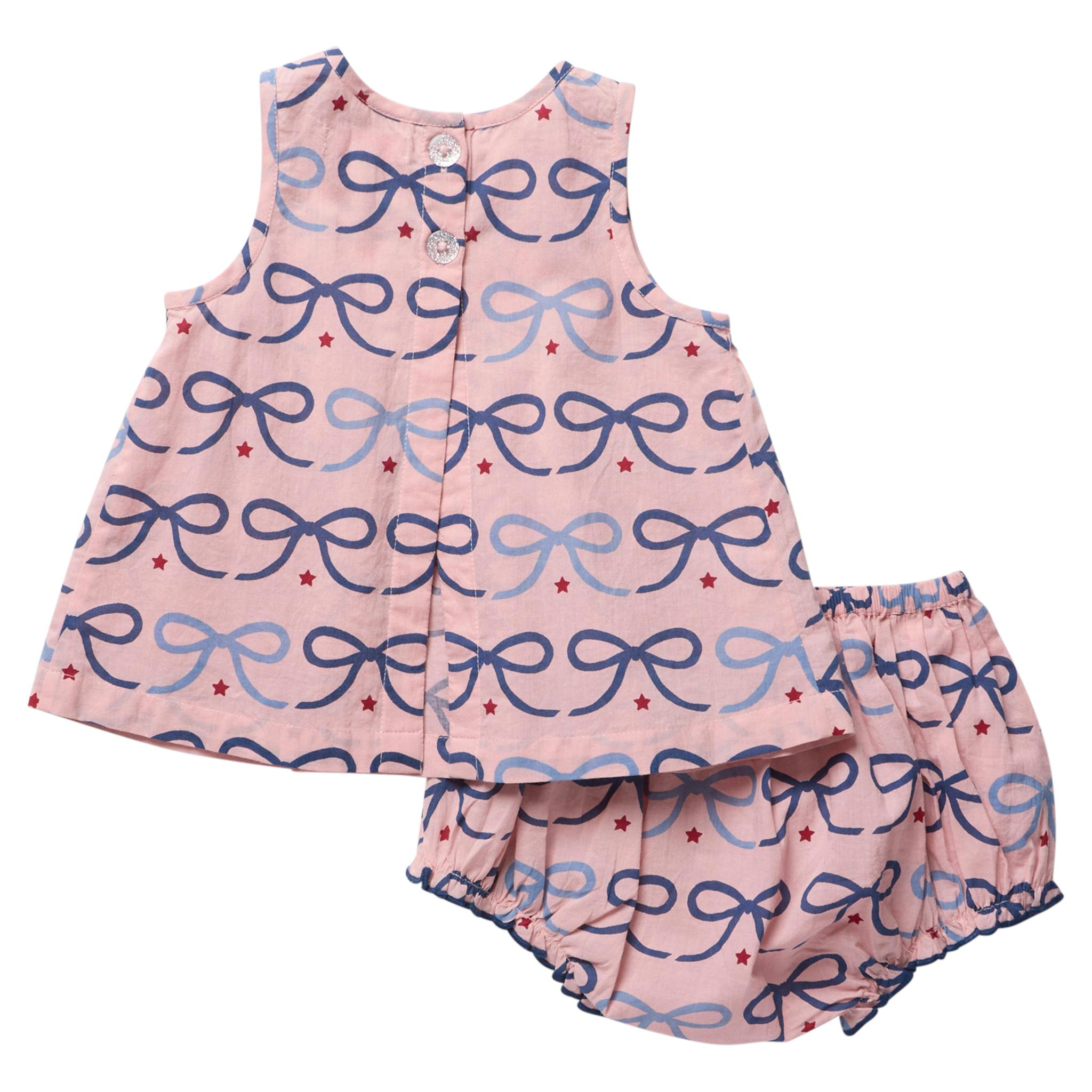 Baby Girls Jaipur 2-PC Set - Pink Bows