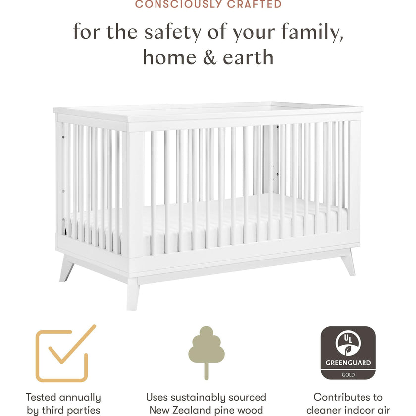 Scoot 3-in-1 Convertible Crib with Toddler Bed Conversion Kit