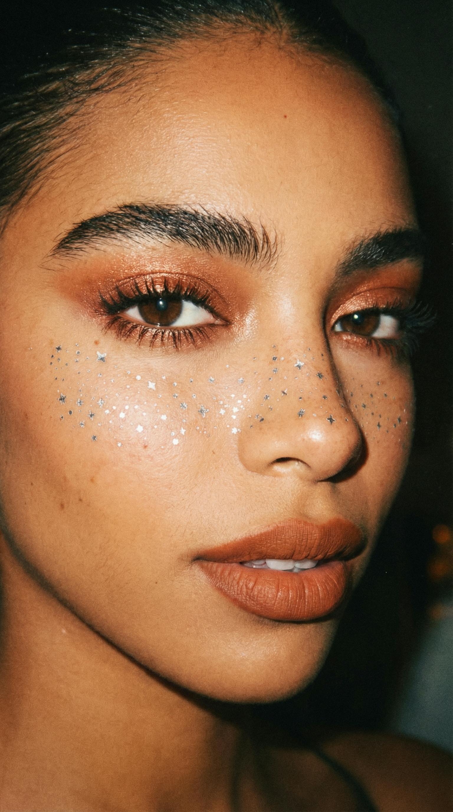 Silver Glitter Freckles Makeup Patches