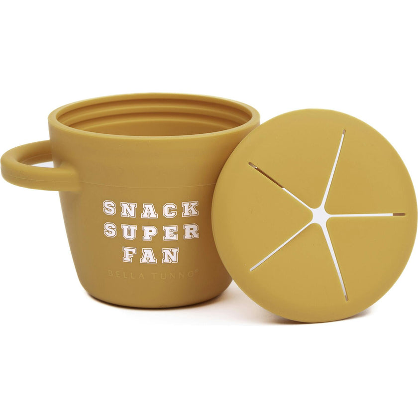 Snack Super Fan Happy Silicon Snacker Cup With Lid