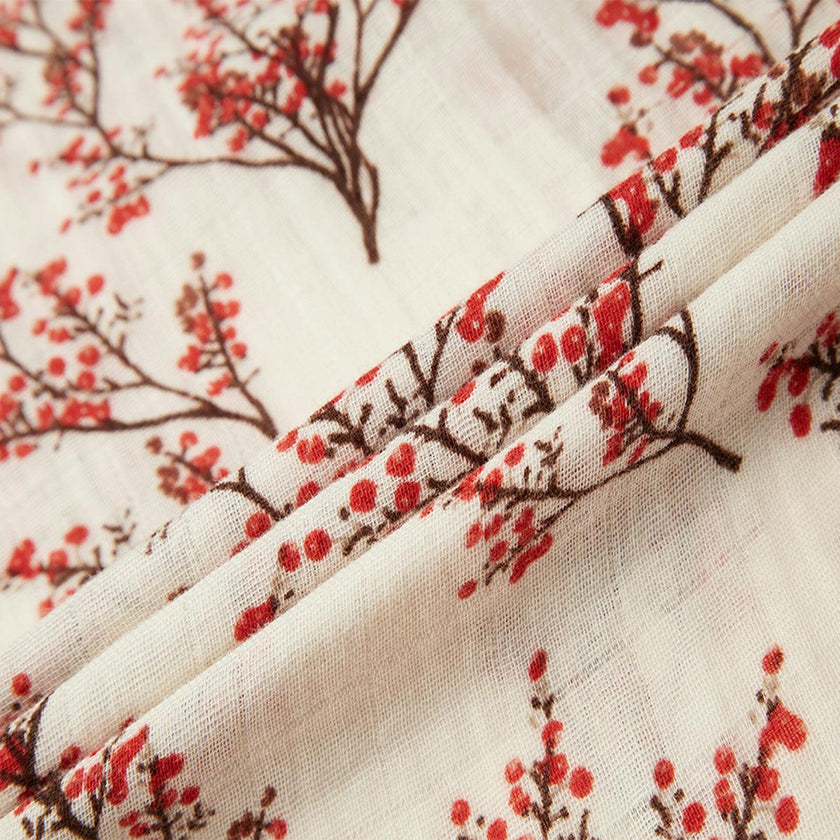 Winterberry Organic Cotton Muslin Swaddle Blanket