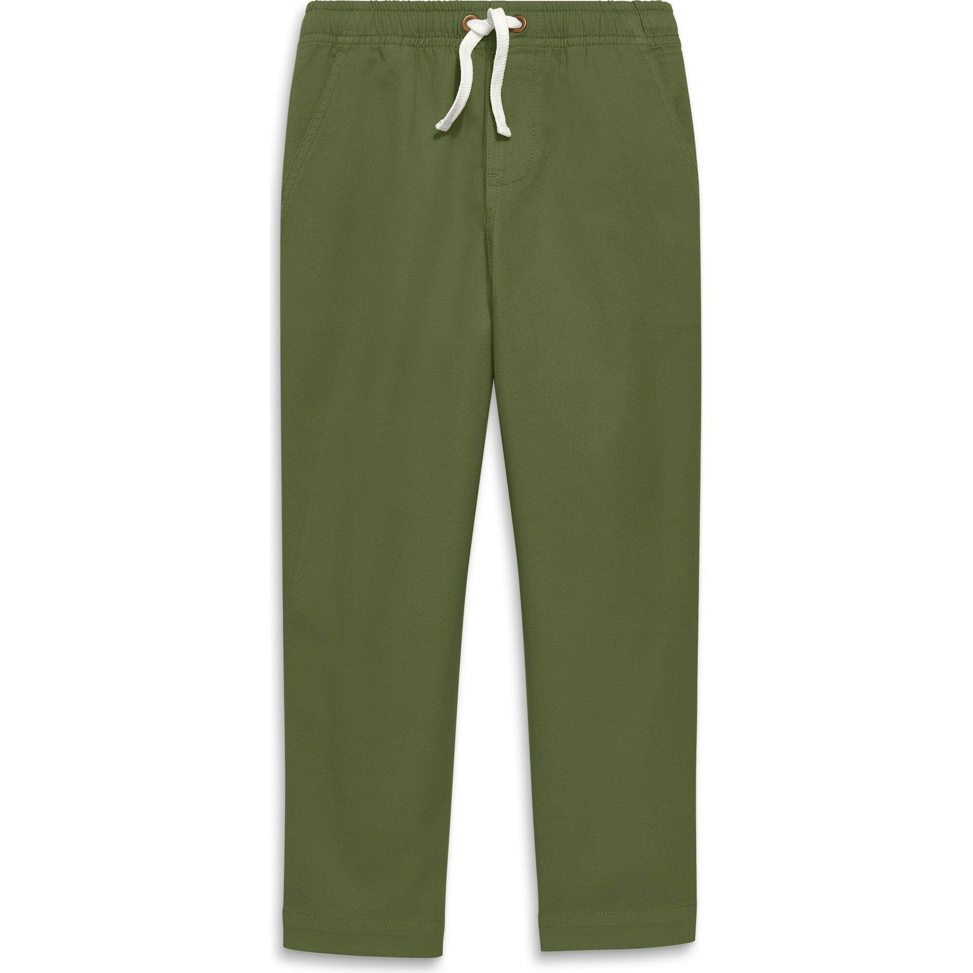 Kids stretch chino drawstring pant