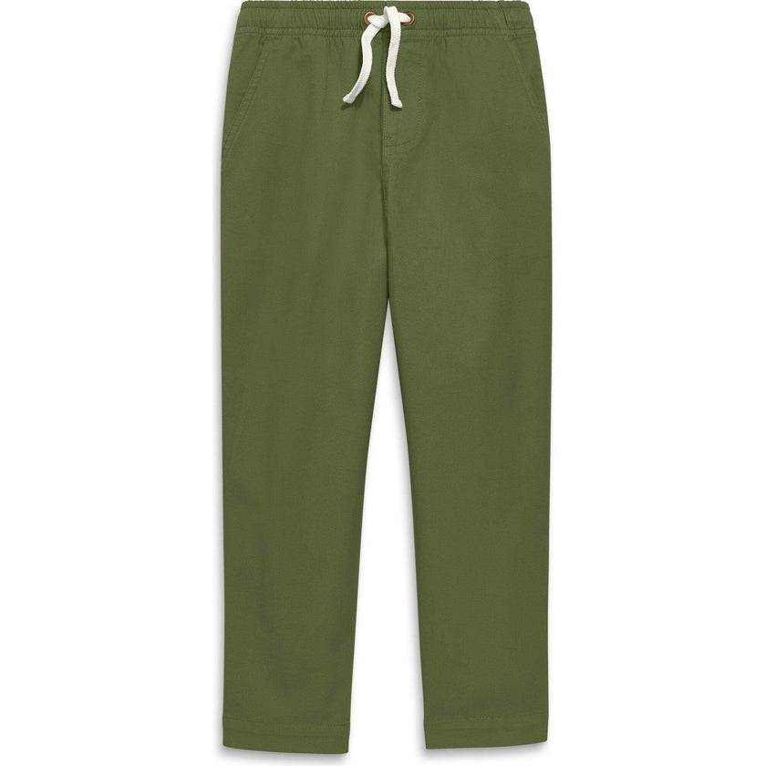 Kids stretch chino drawstring pant