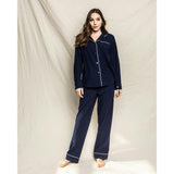 Women's Pima Pajama Set in Navy