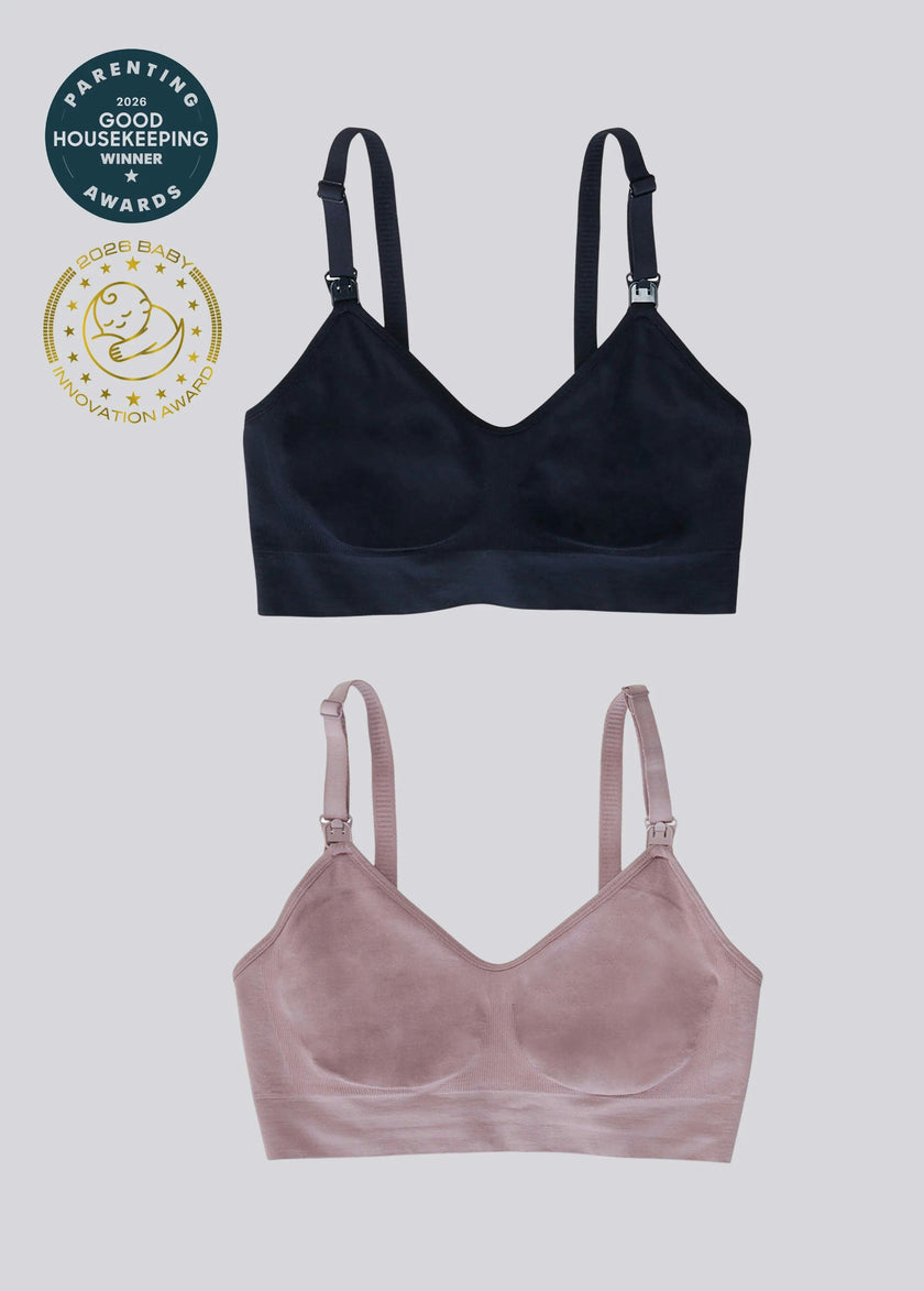 Award-Winning Seamless Nursing + Pumping Bra 2-Pack