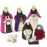 Handmade Nativity Scene Hand Felted Wool Arcadia Home