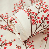 Winterberry Cotton Stretch Zipper Footed Romper
