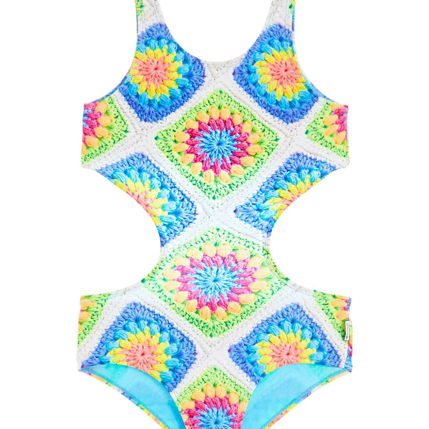 Tiril Printed Cut-Out One Piece Swimsuit