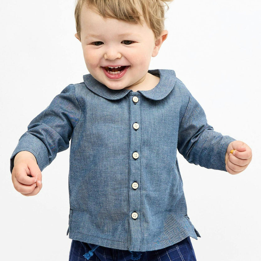 Jefferson Baby Shirt, Denim