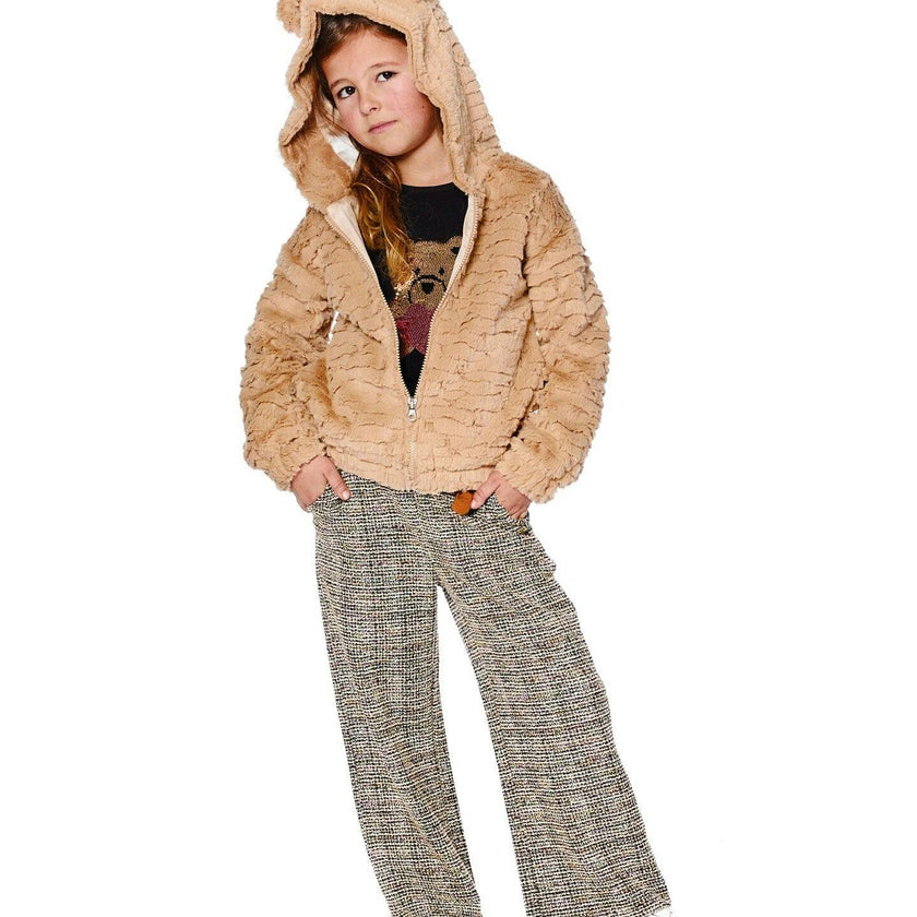 Faux Fur Hooded Jacket