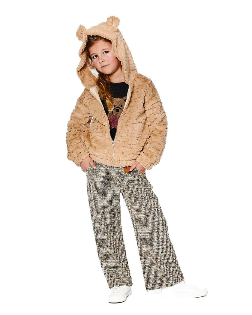 Faux Fur Hooded Jacket