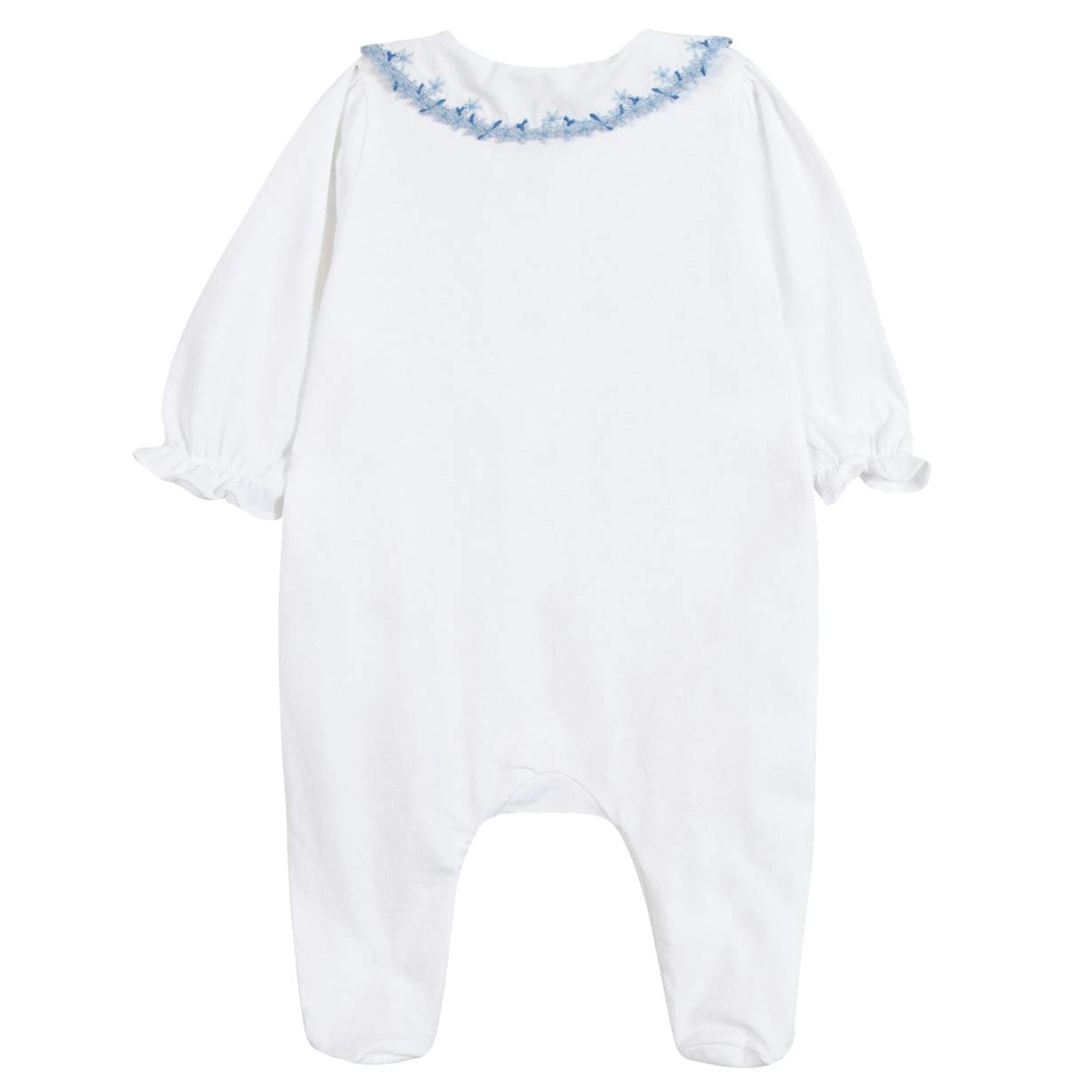 TARTINE ET CHOCOLAT Blue Fleur Embroidered Pyjama