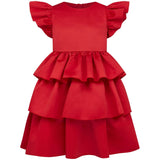 Scarlett Satin Frill Party Dress