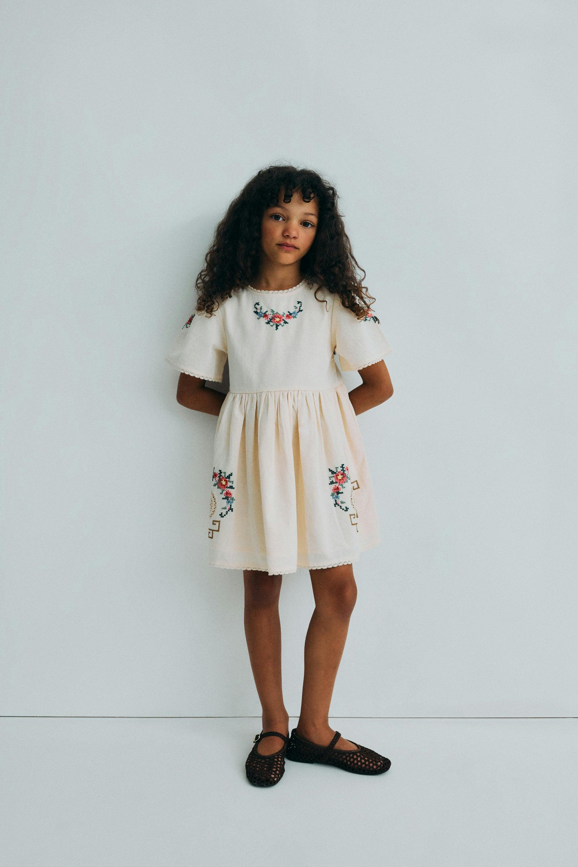 Narcise Dress Ecru