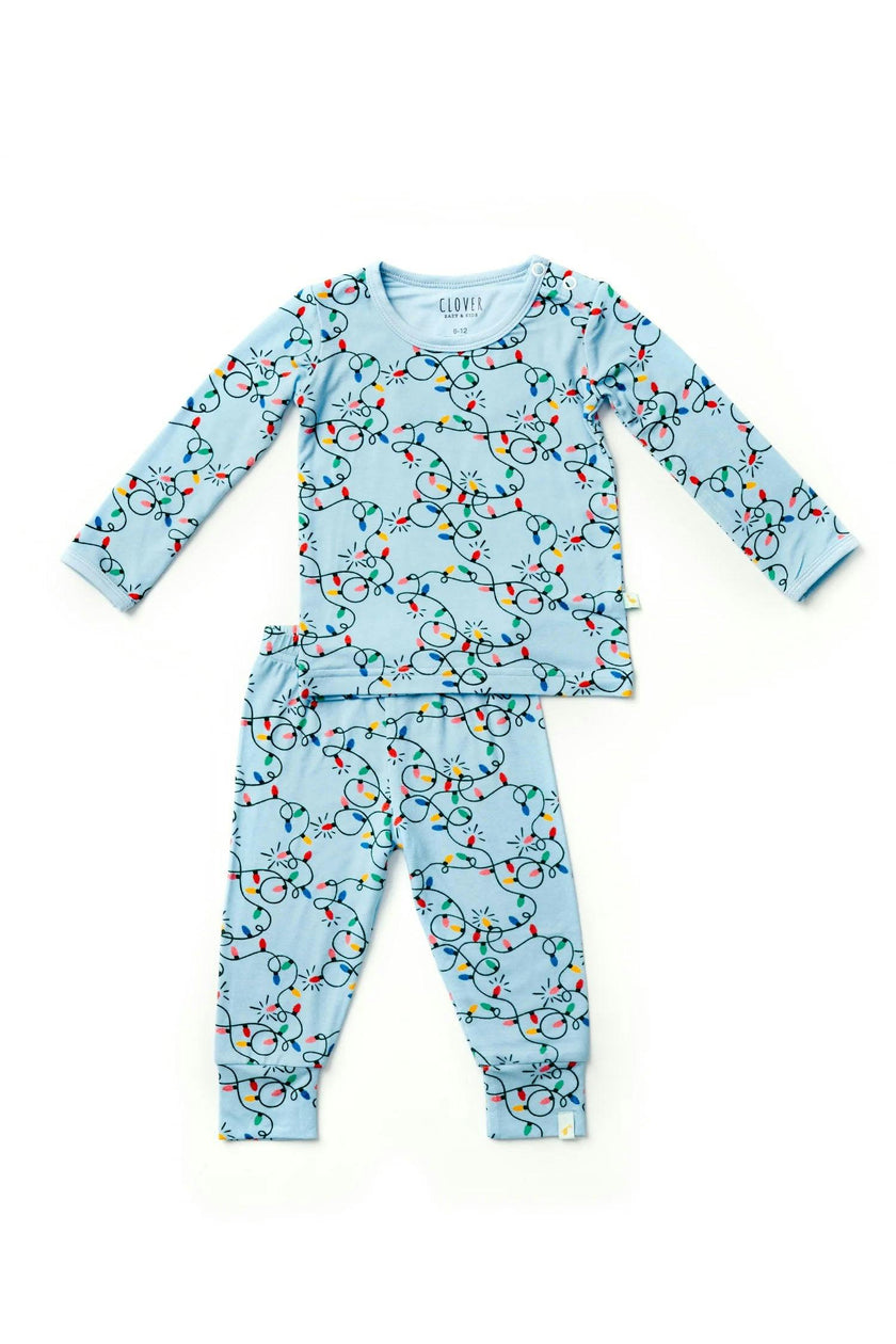 Long Sleeve Pajama Set - Holiday Lights