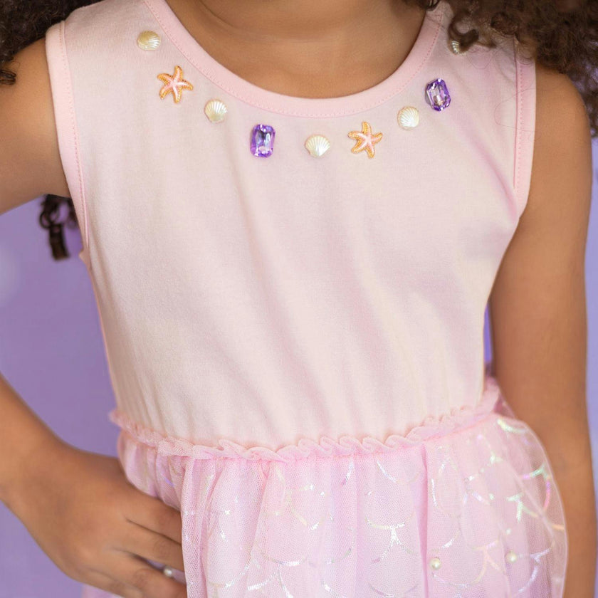 Mermaid Pearl Tank Tutu Dress