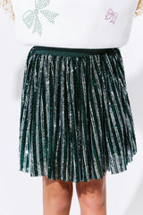Candy Cane Sequin Striped Skirt