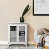 Madison Wooden Floor Cabinet with 2 Glass Doors