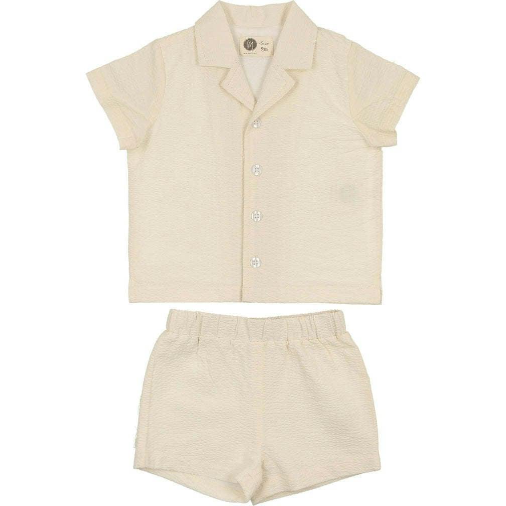 Textured Printed Boys 2Pc Set