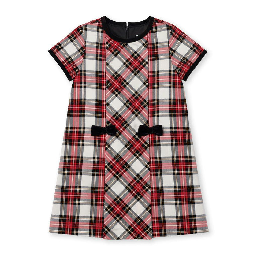 Tartan Plaid Dress With Bows