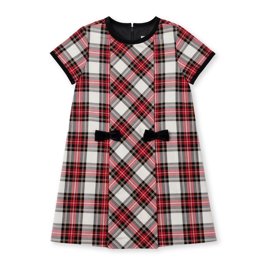 Tartan Plaid Dress With Bows