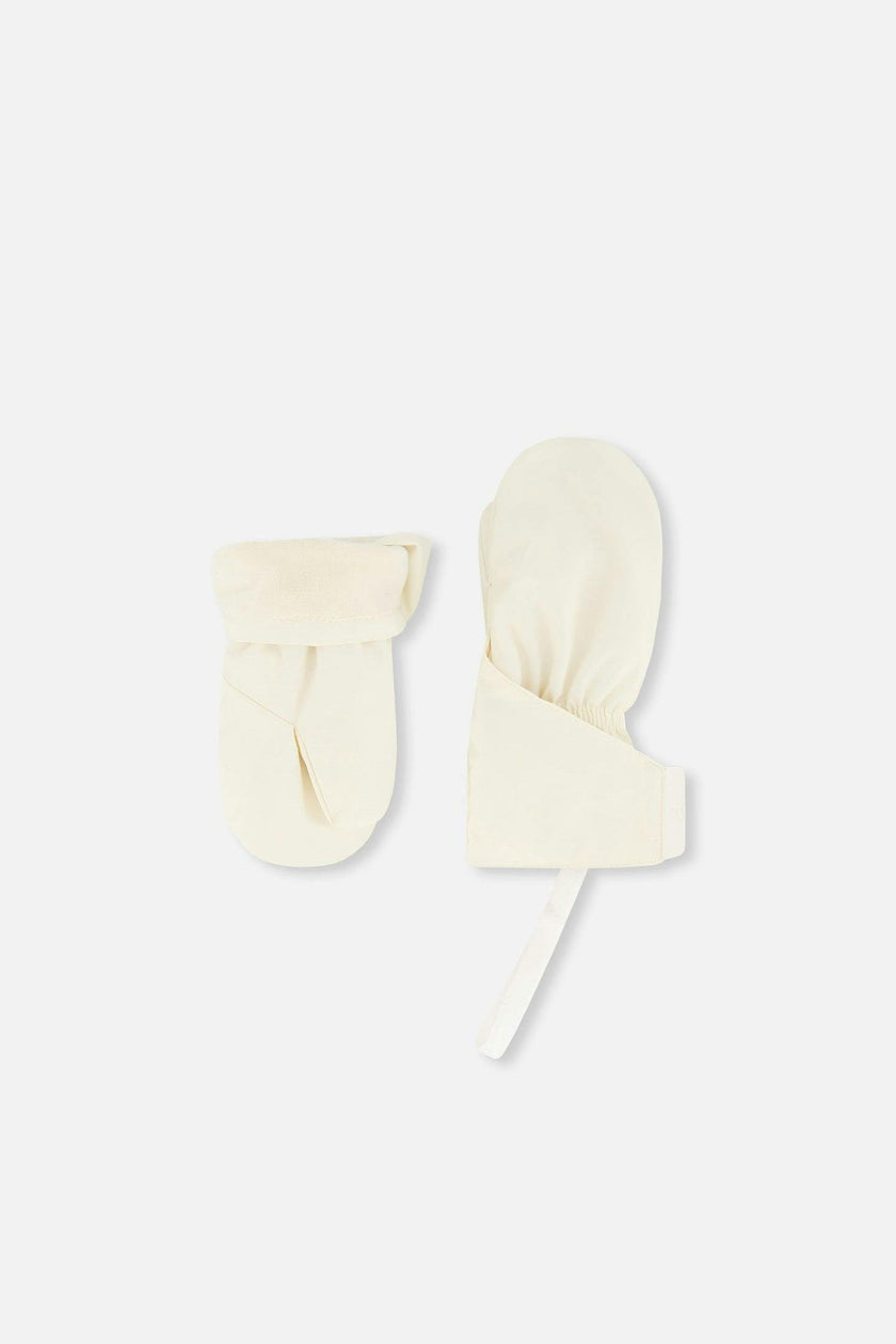 Lined Baby Mittens Off-White