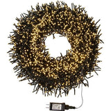 3000-Light 98-Foot Cluster Garland with Warm White LED Lights
