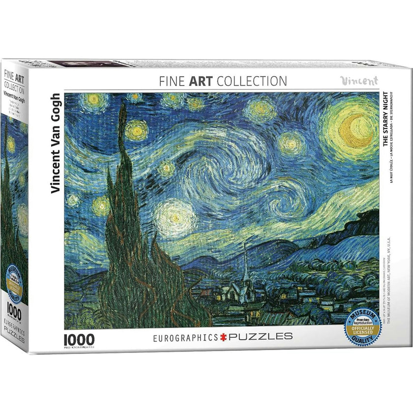 Eurographics: Starry Night by Vincent Van Gogh - 1000 Piece Puzzle