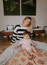 Pinpilin Baby Jumper Pink Lavander Bow